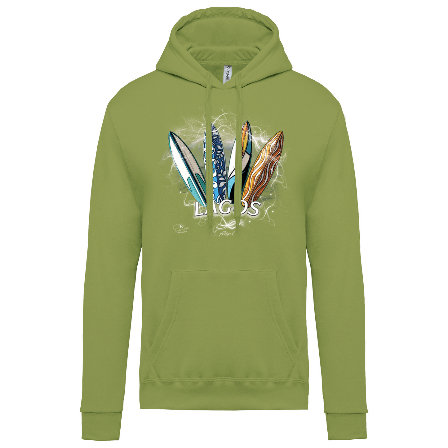 Sweatshirt Kariban com Capuz Surfboards Lagos