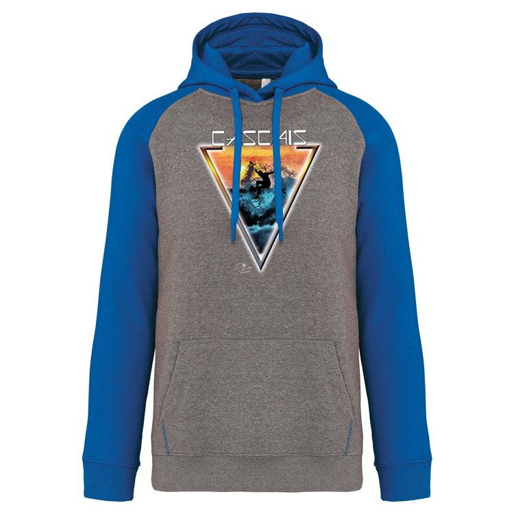 Sweatshirt Bicolor com capuz Sunset Cascais
