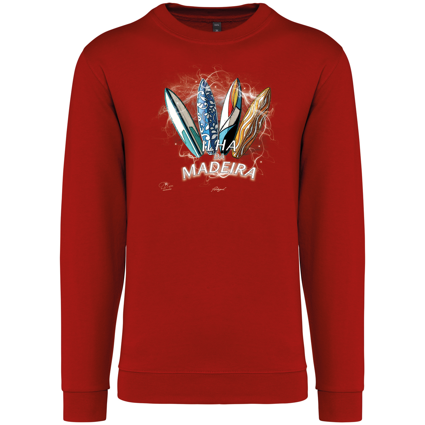 Sweatshirt Kariban sem Capuz Surfboards Ilha da Madeira