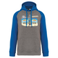 Sweatshirt Bicolor com capuz Pegadas Albufeira
