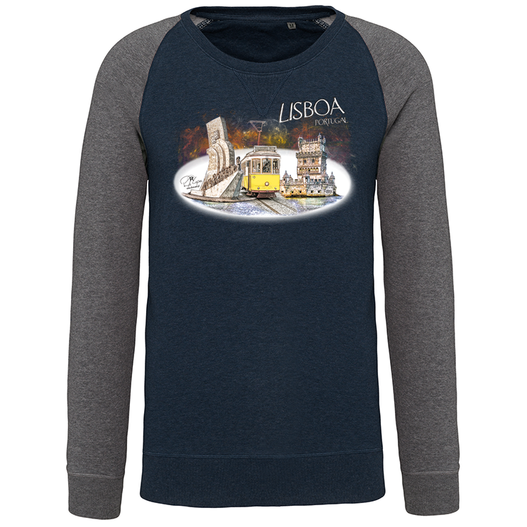 Sweatshirt Bicolor sem capuz Monumentos Belém