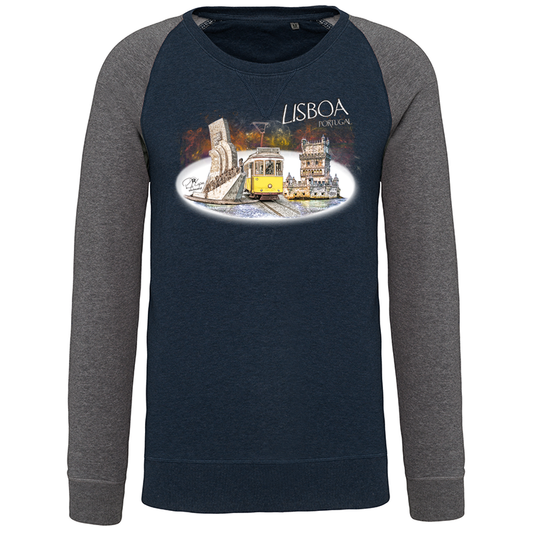 Sweatshirt Bicolor sem capuz Monumentos Belém