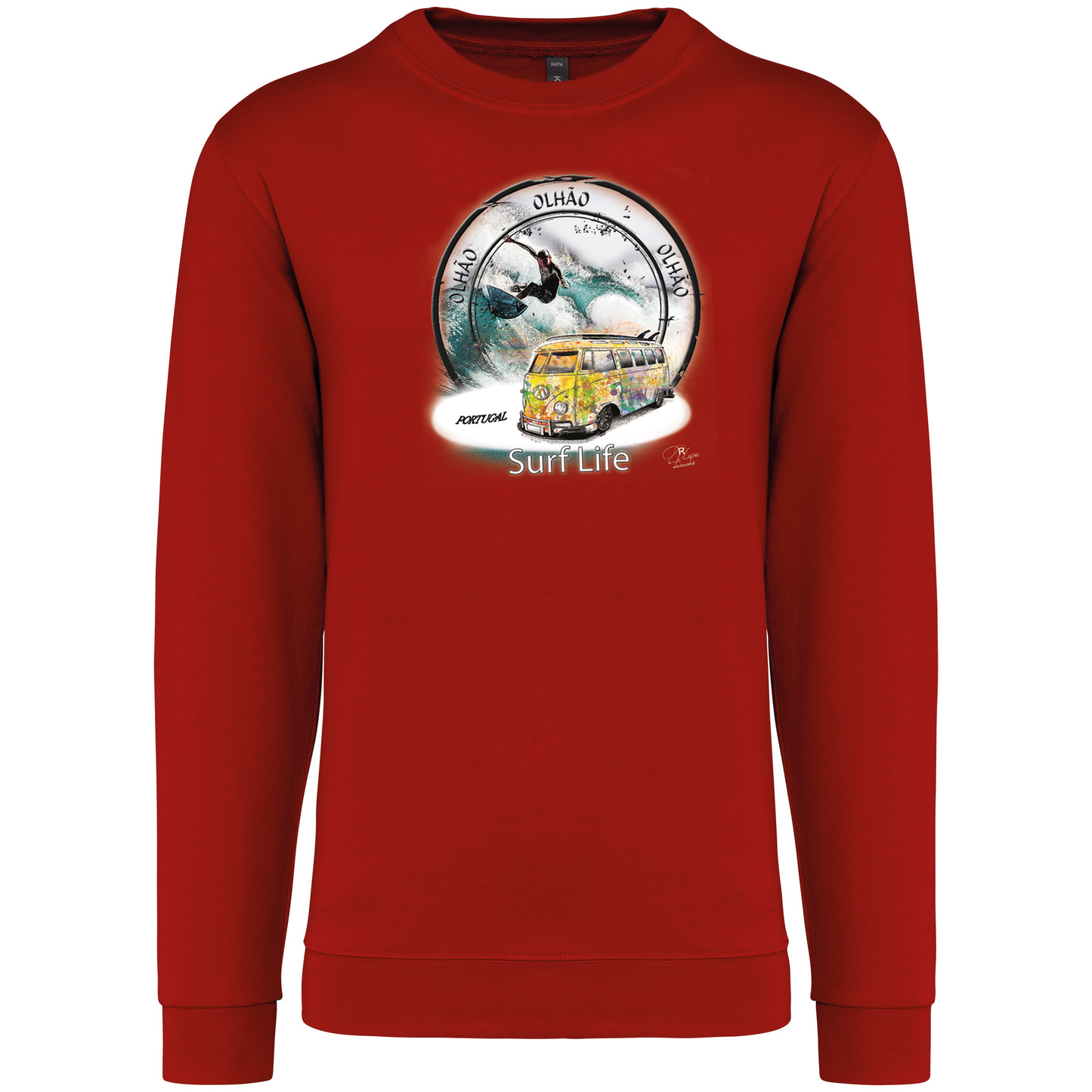 Sweatshirt Kariban sem Capuz Surf Life Olhão