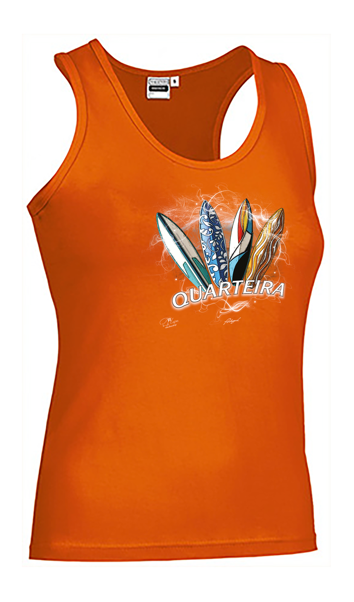 T-shirt Alças Senhora Surfboards Quarteira