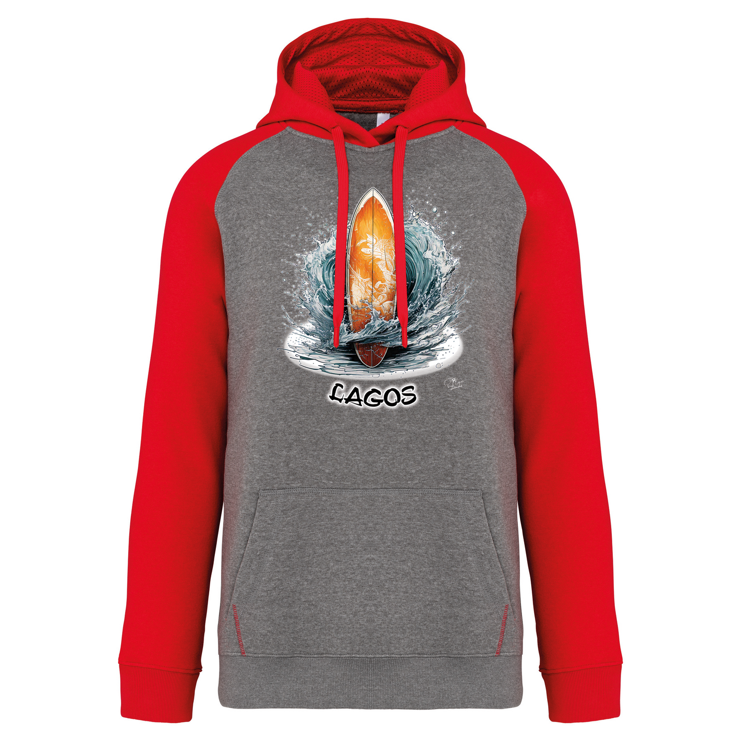 Sweatshirt Bicolor com capuz Prancha Lagos