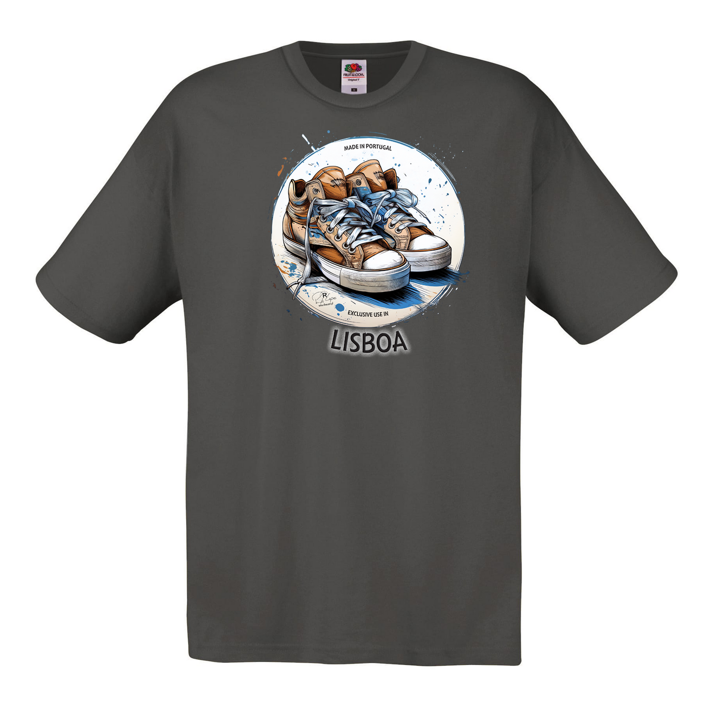 T-shirt Fruit of the Loom, Original 145g, Exclusive Lisboa