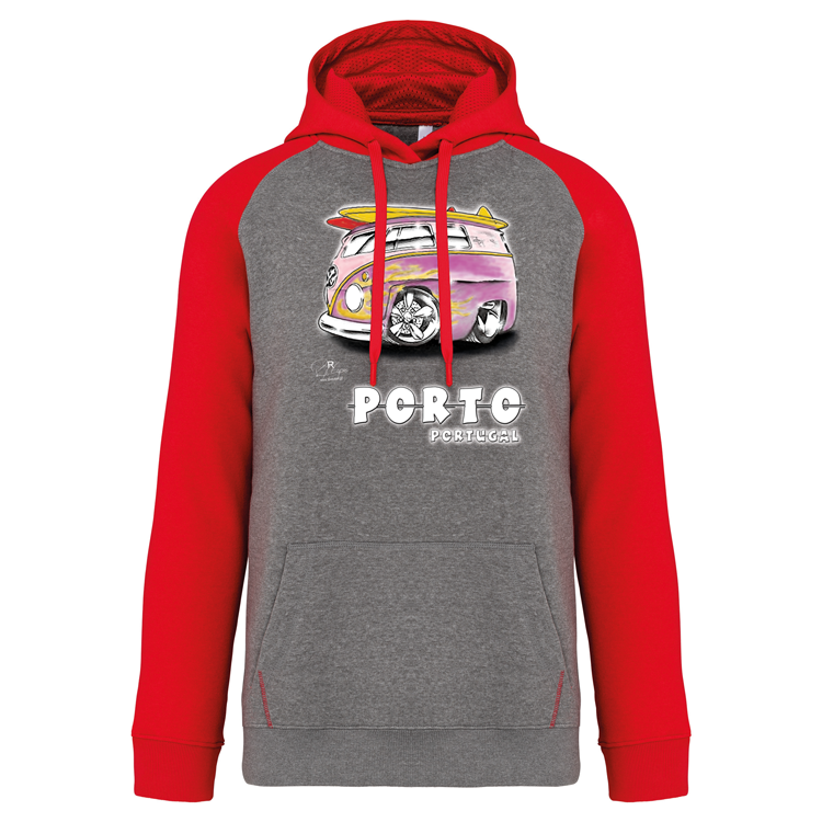 Sweatshirt Bicolor com capuz Gorduxinha Porto