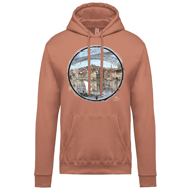 Sweatshirt Kariban com Capuz Selo Porto