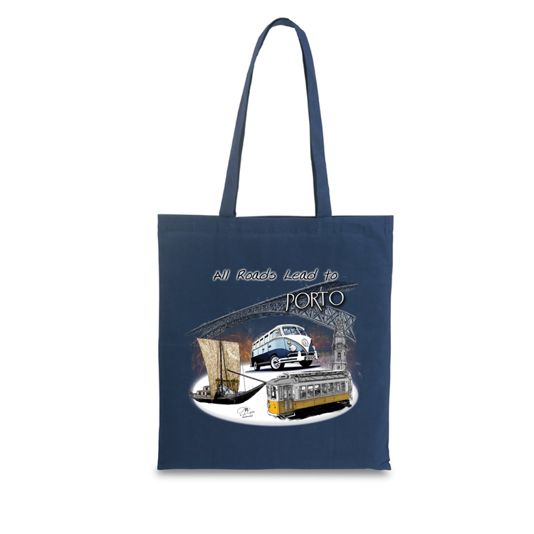 Saco Algodão 140g All Roads Lead to Porto