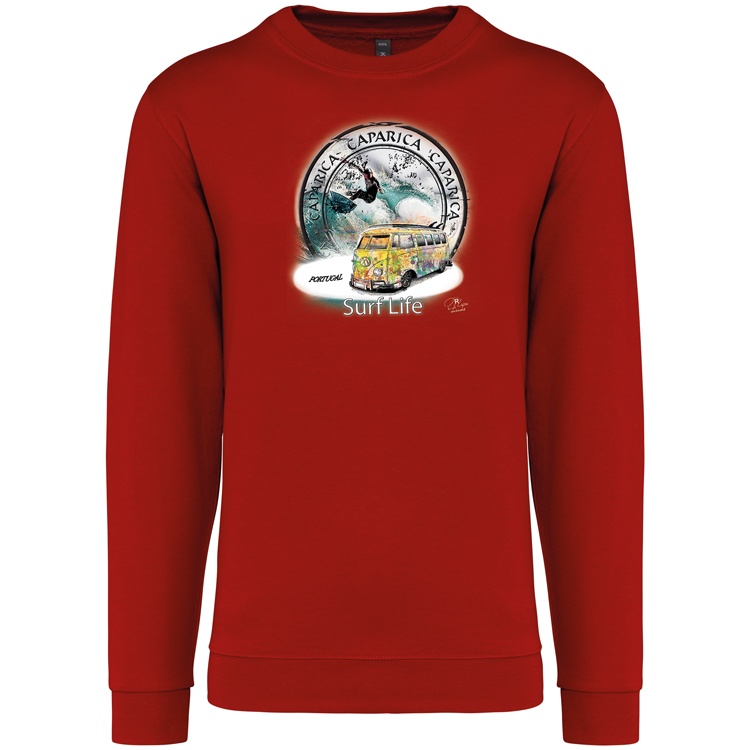 Sweatshirt Kariban sem Capuz Surf Life Caparica
