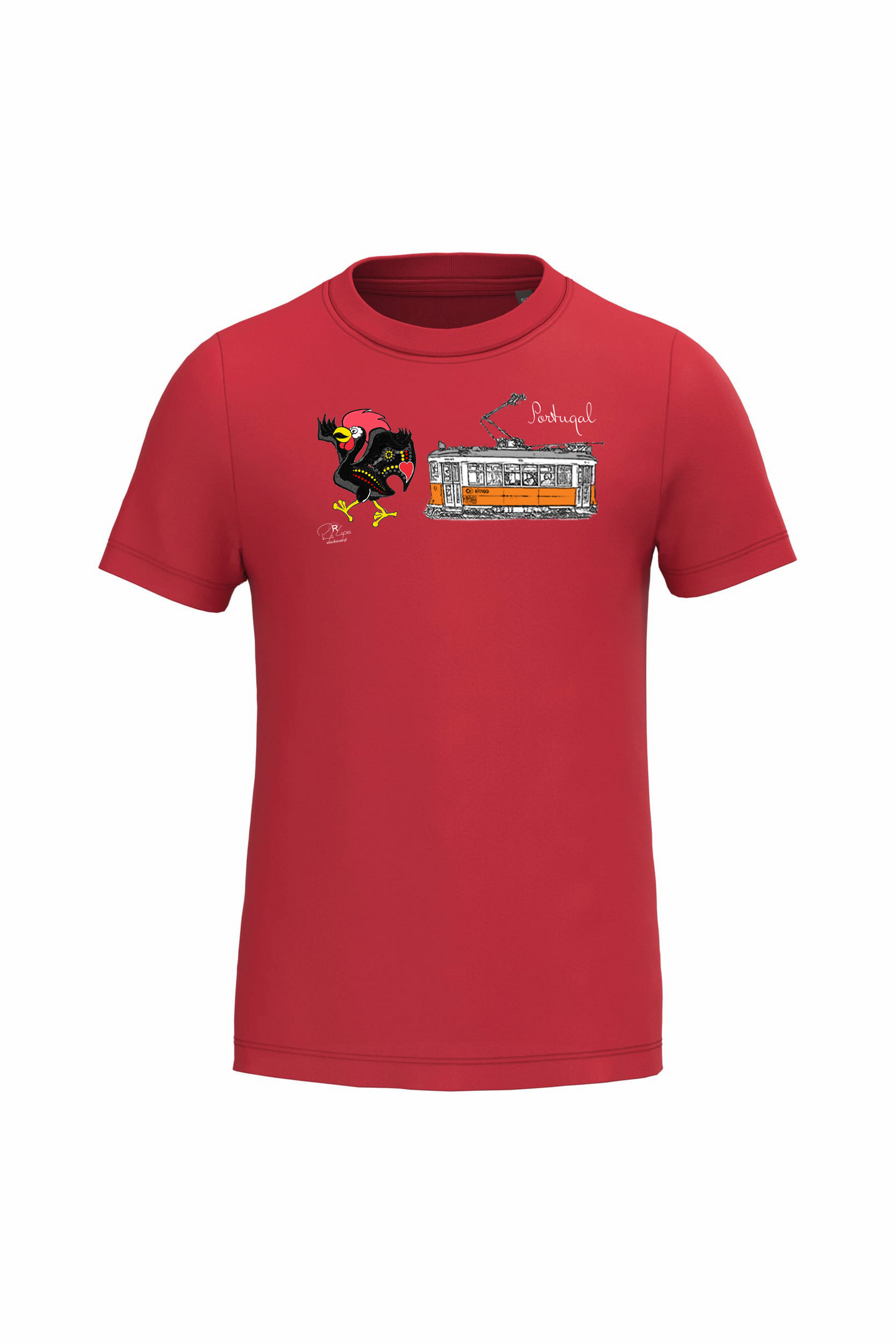 T-shirt de Criança Kariban Galo + E Portugal