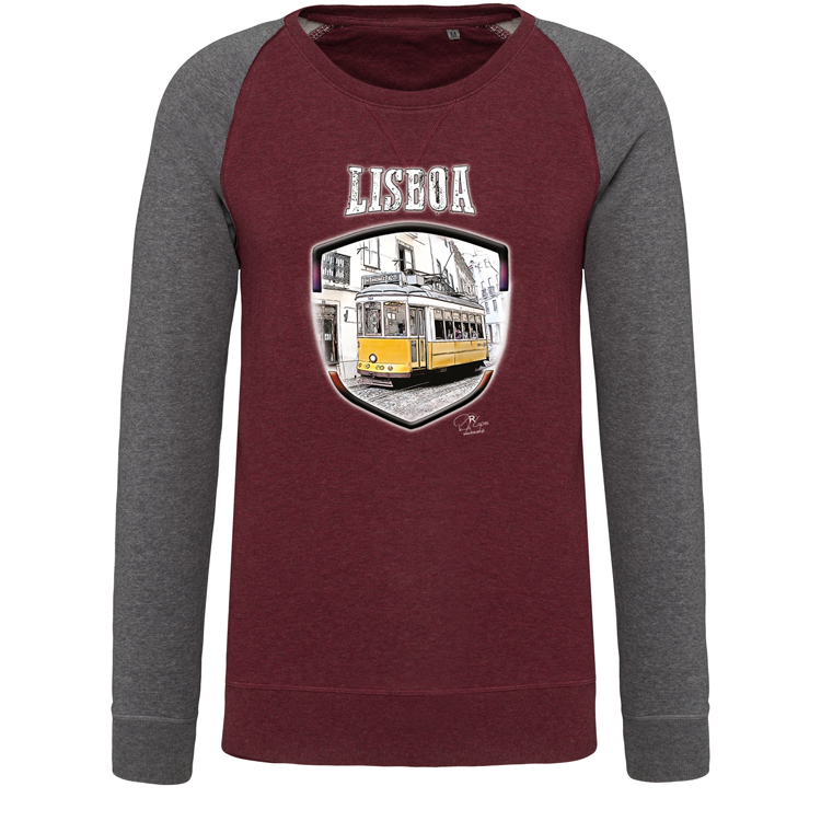 Sweatshirt Bicolor sem capuz Lisbon Shield