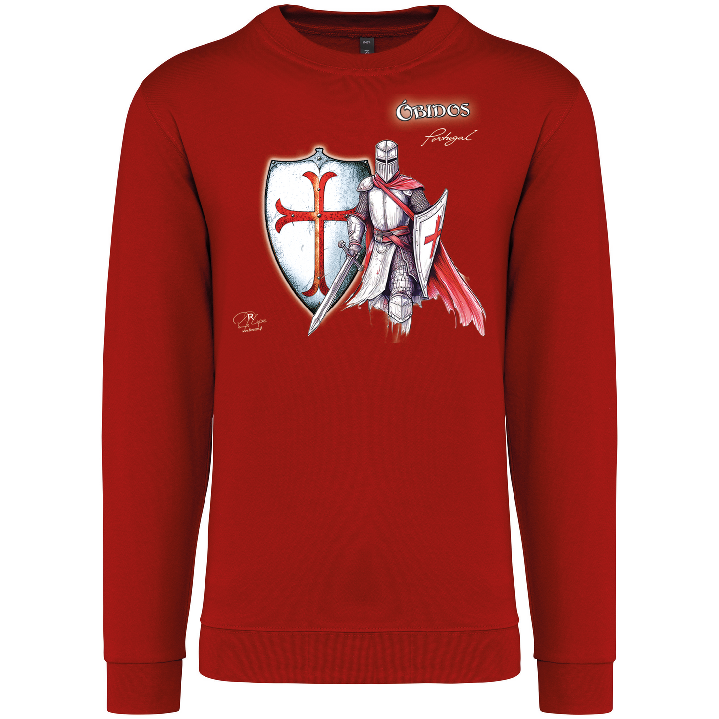 Sweatshirt Kariban sem Capuz Templário Óbidos