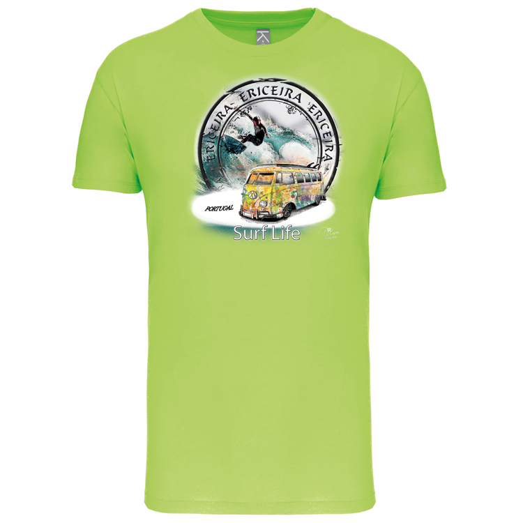 T-Shirt Algodão Biológico Surf Life Ericeira