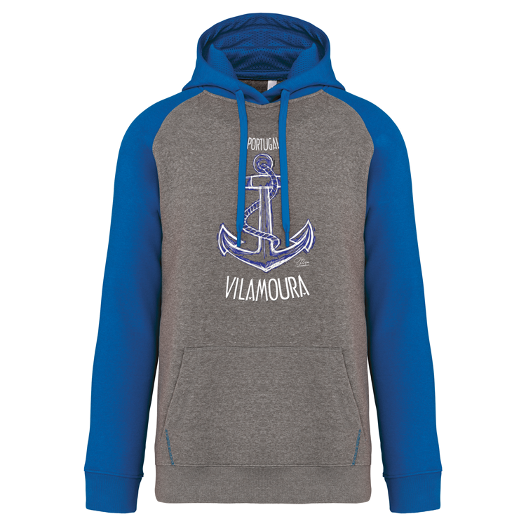 Sweatshirt Bicolor com capuz Âncora Vilamoura