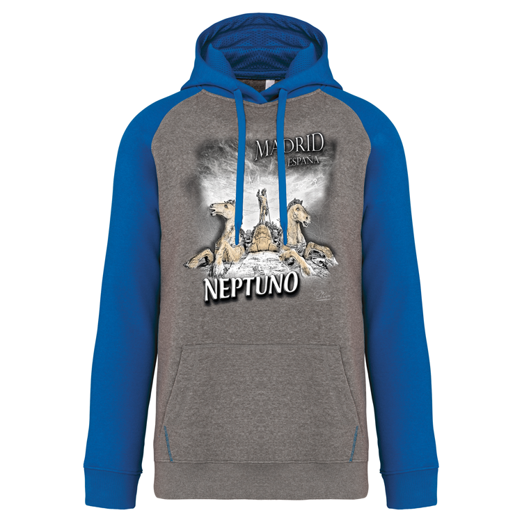 Sweatshirt Bicolor com capuz Neptuno