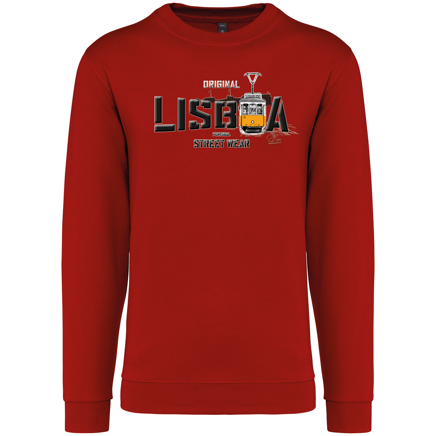 Sweatshirt Kariban sem Capuz Original Lisboa