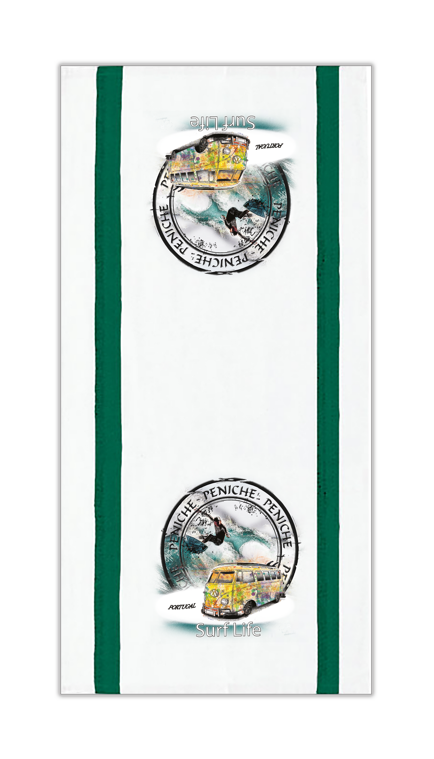 Panos de Cozinha Surf Life Peniche
