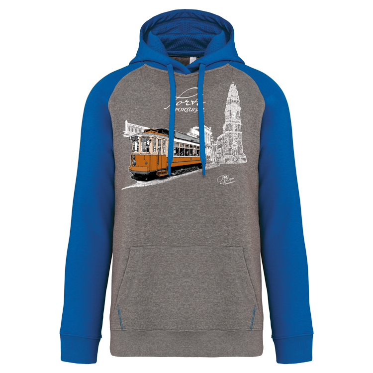Sweatshirt Bicolor com capuz Clérigos