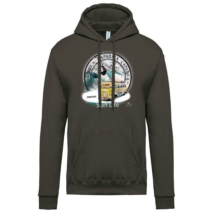 Sweatshirt Kariban com Capuz Surf Life Caparica