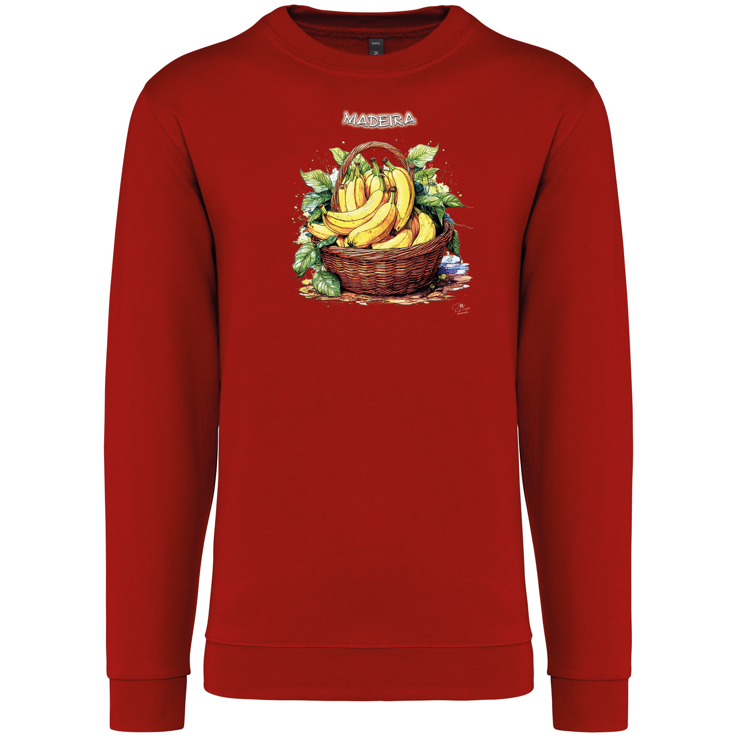 Sweatshirt Kariban sem Capuz Cesto Bananas