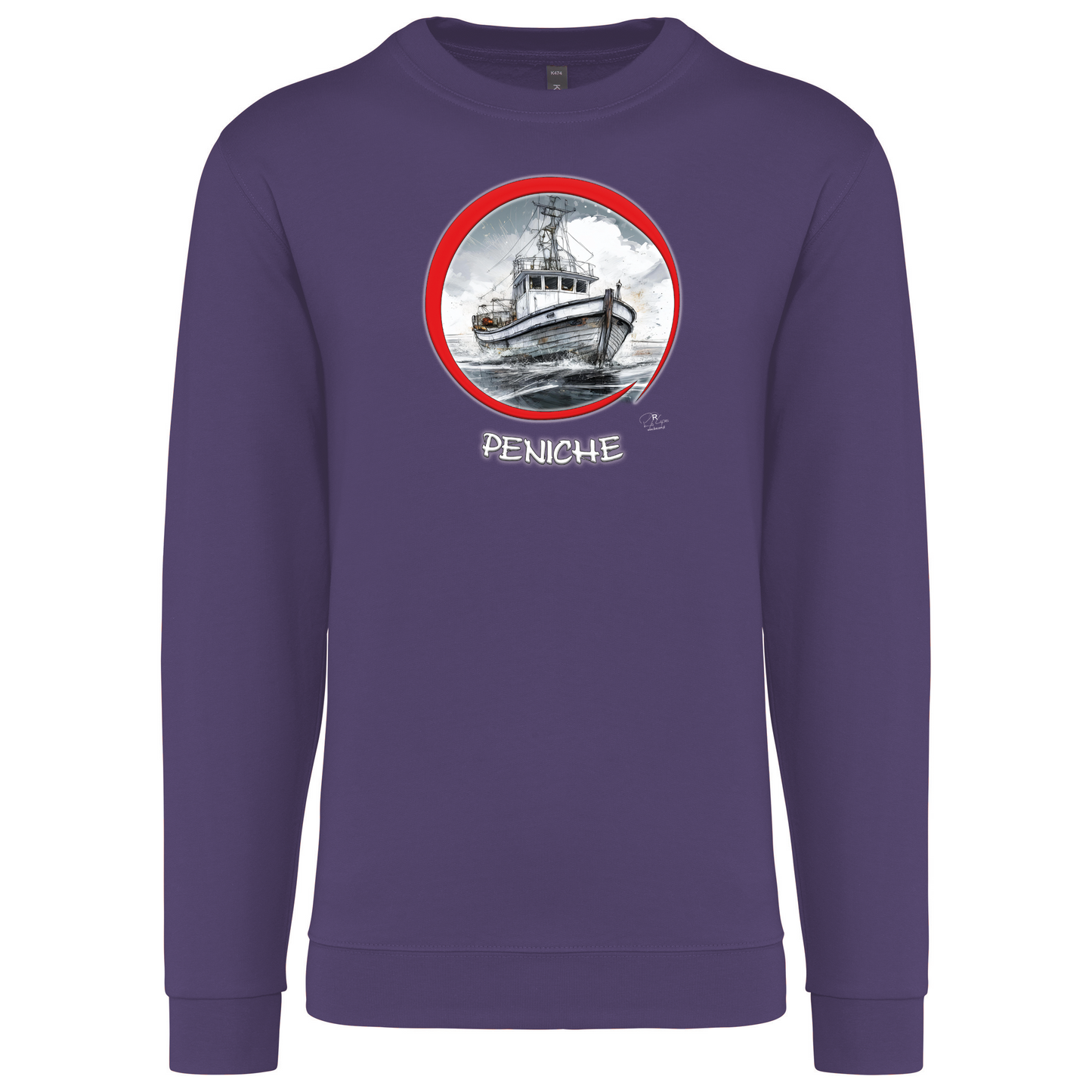 Sweatshirt Kariban sem Capuz Traineira Peniche