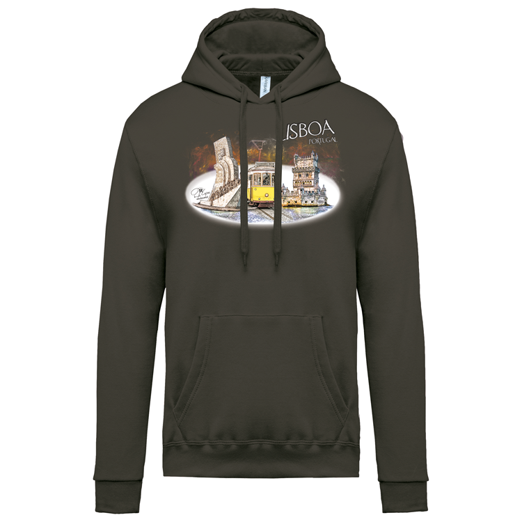 Sweatshirt Kariban com Capuz Monumentos Belém