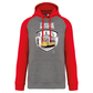 Sweatshirt Bicolor com capuz Lisbon Shield