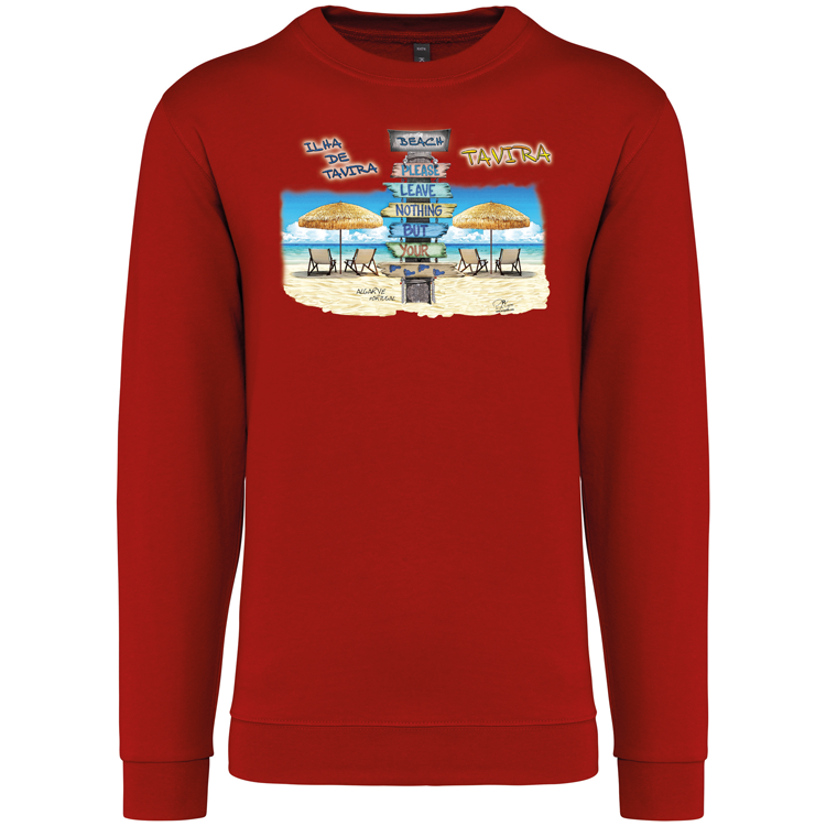 Sweatshirt Kariban sem Capuz Pegadas Tavira