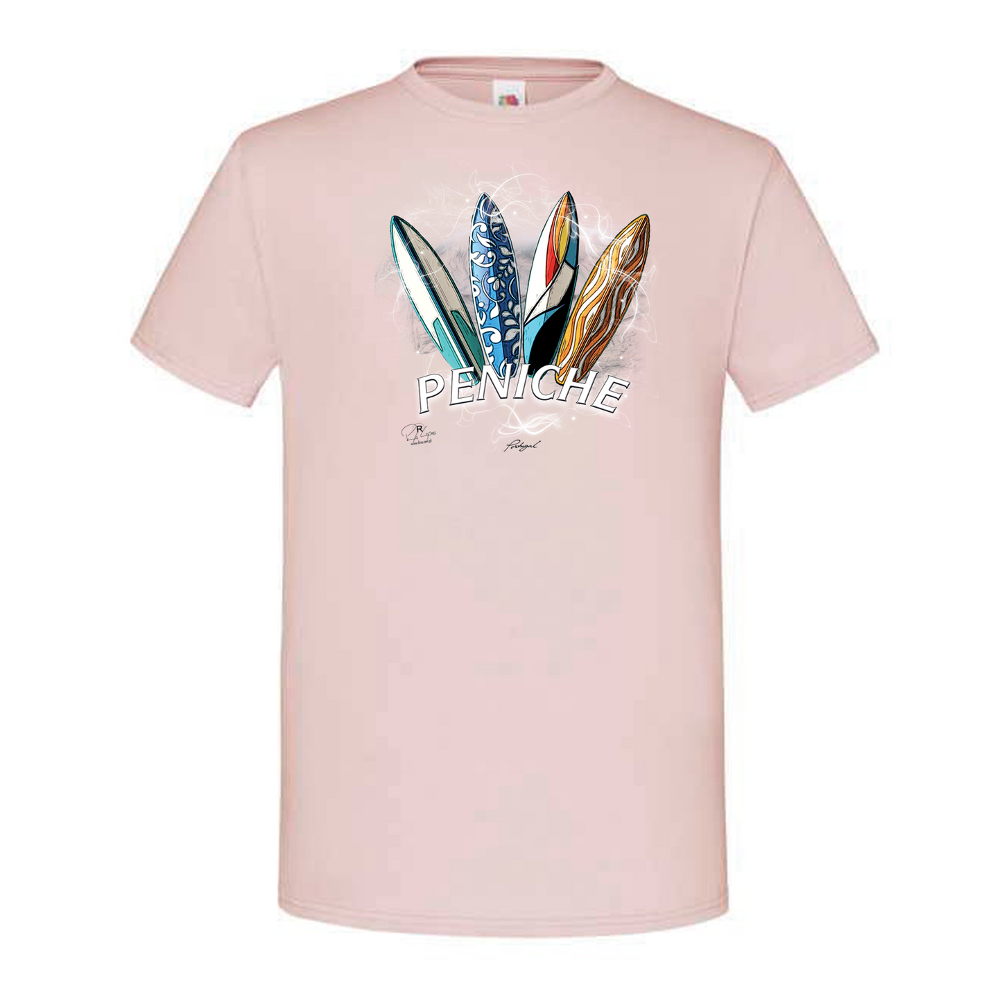 T-shirt Fruit of the Loom, Iconic, 150g, Surfboards Peniche