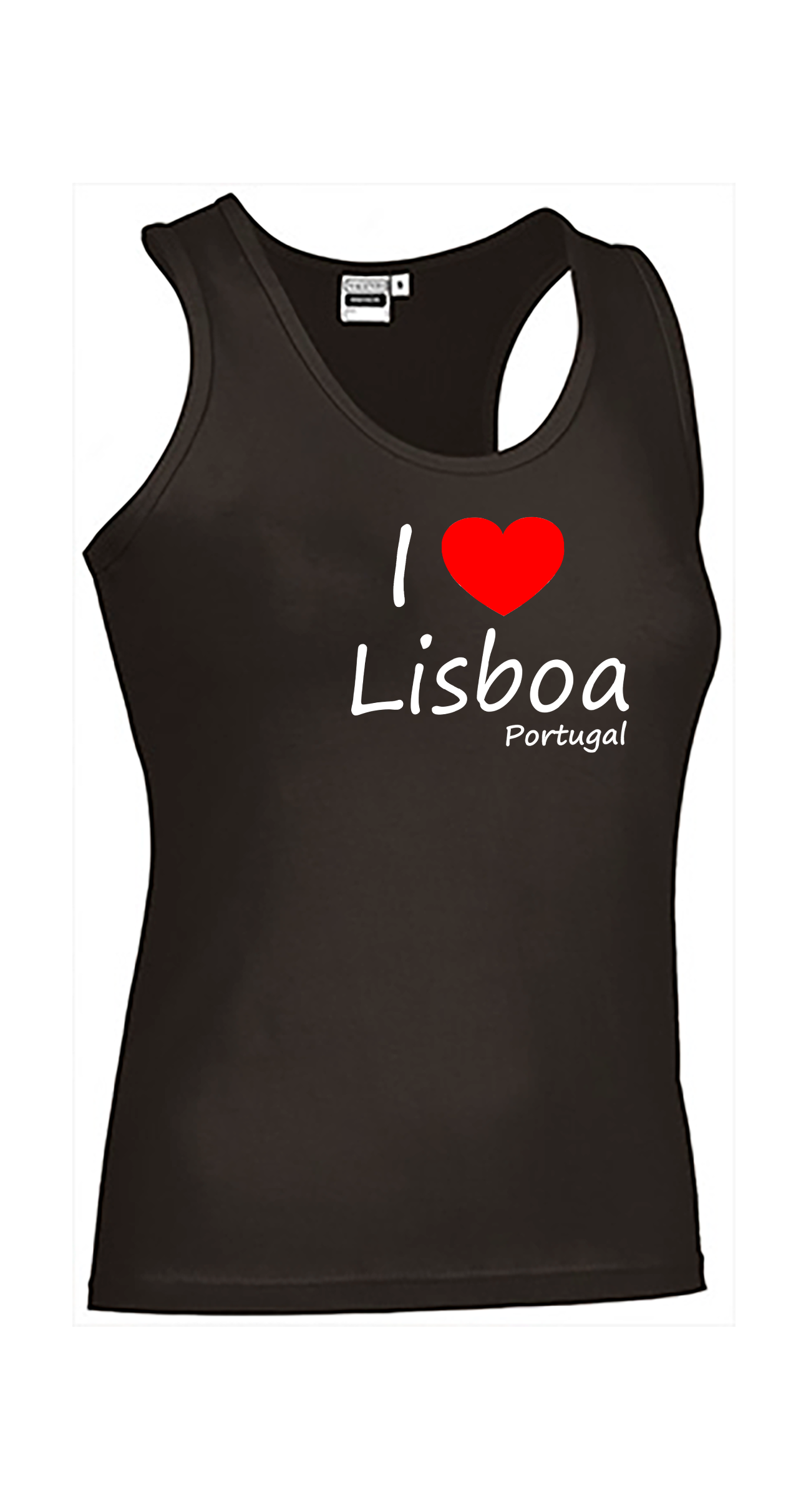 T-shirt Alças Senhora I Love Lisboa
