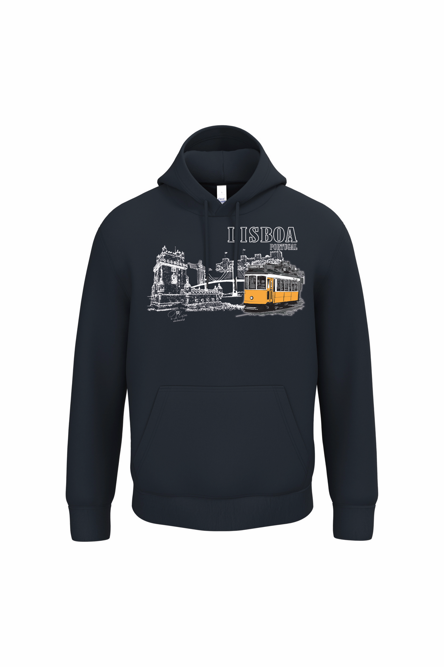 Sweatshirt Ideal com Capuz Monumentos Lisboa