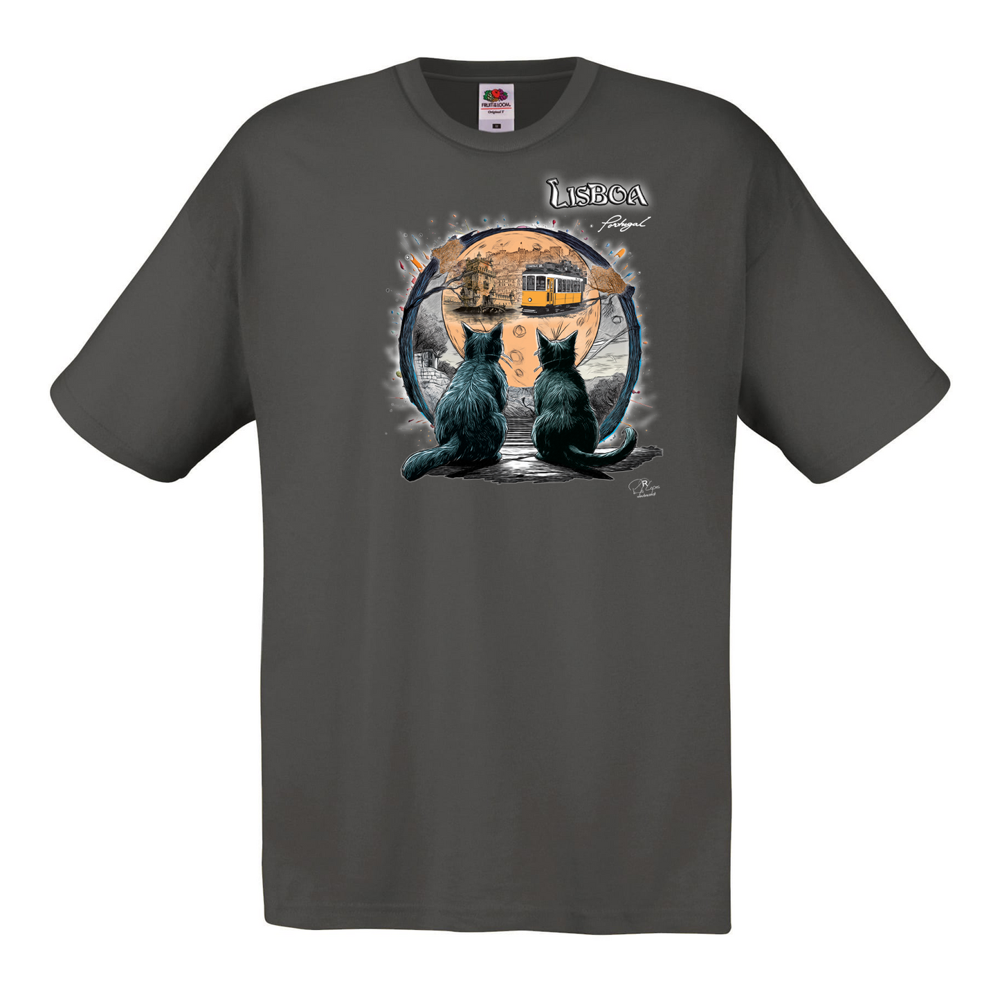 T-shirt Fruit of the Loom, Original 145g, Luar Lisboa