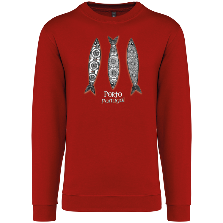 Sweatshirt Kariban sem Capuz 3 Sardinhas Porto