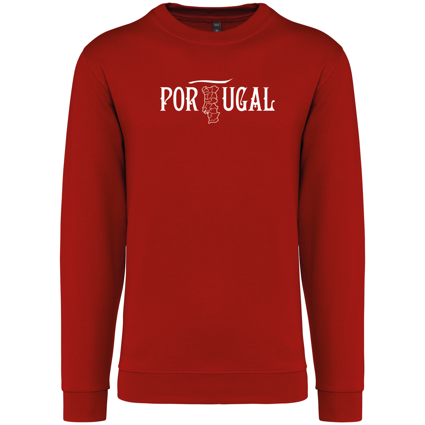 Sweatshirt Kariban sem Capuz Mapa de Portugal