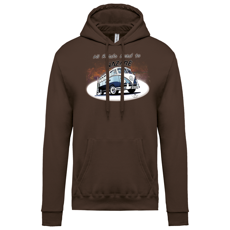 Sweatshirt Kariban com Capuz All Roads Lead to Nazaré