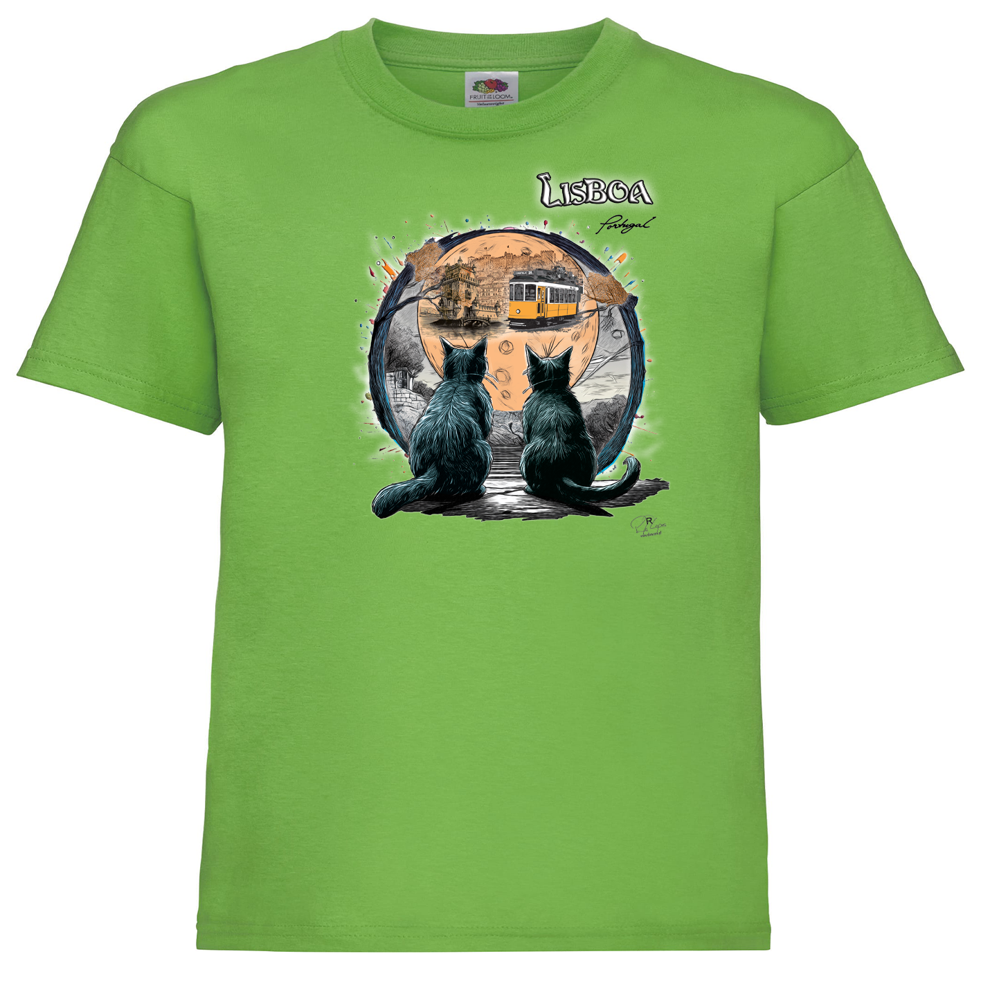 T-shirt Fruit of the Loom Kids Luar Lisboa