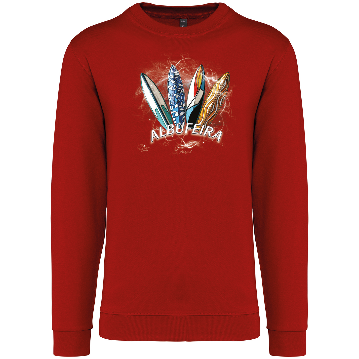 Sweatshirt Kariban sem Capuz Surfboards Albufeira