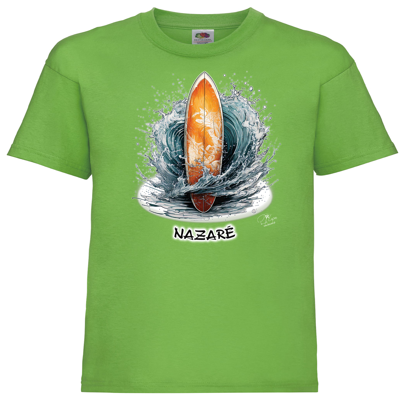T-shirt Fruit of the Loom Kids Prancha Nazaré