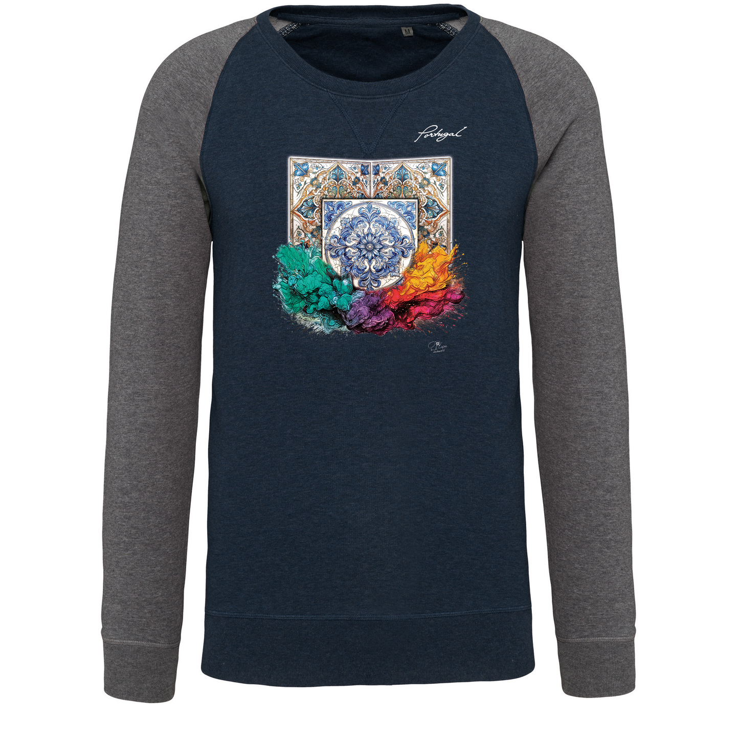 Sweatshirt Bicolor sem capuz Azulejos 1