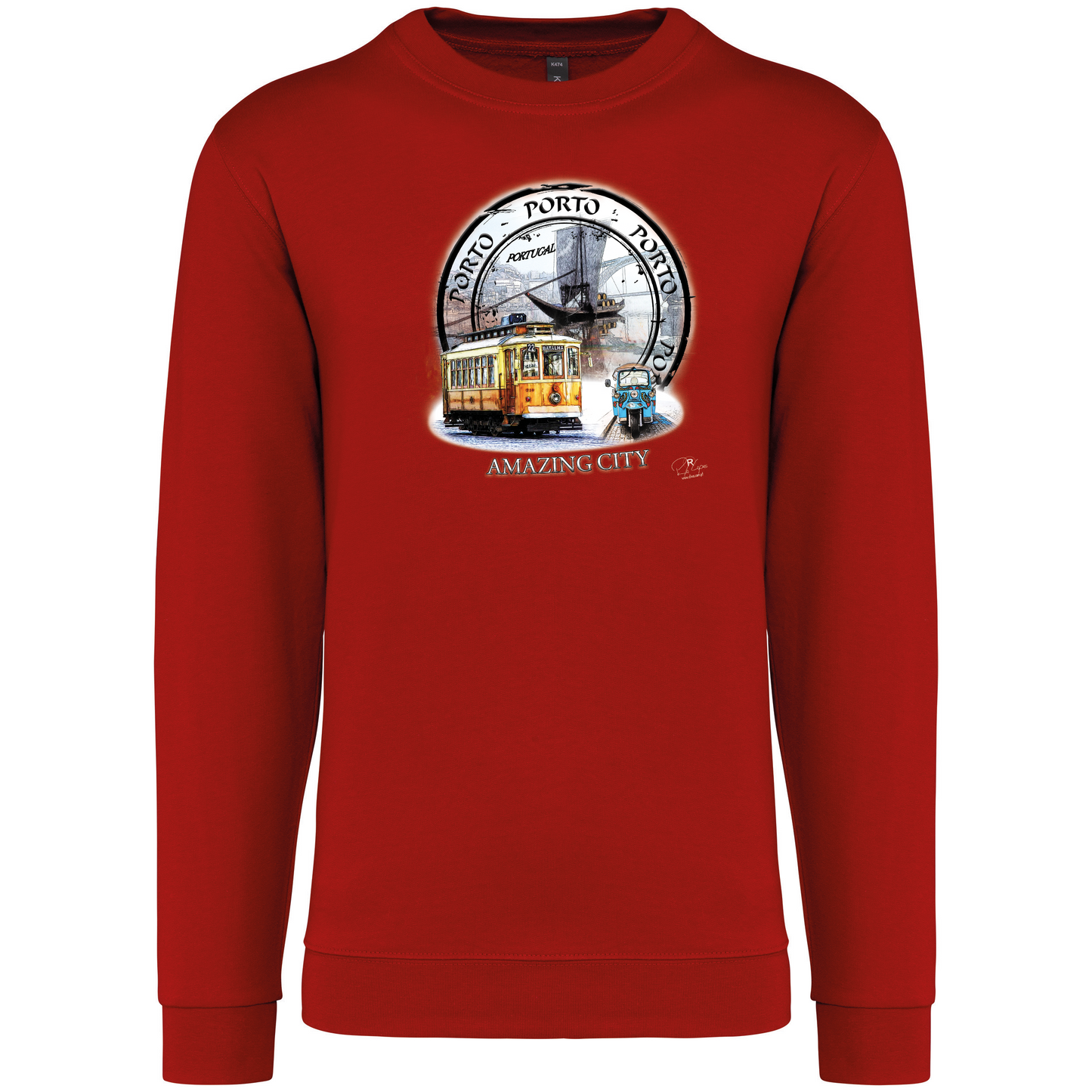 Sweatshirt Kariban sem Capuz Amazing City Porto