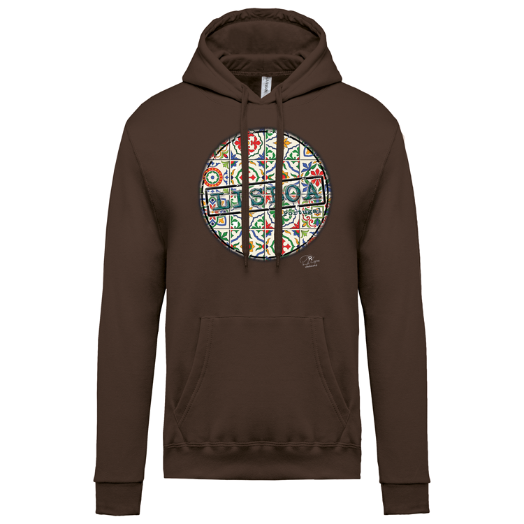 Sweatshirt Kariban com Capuz Pin Lisboa