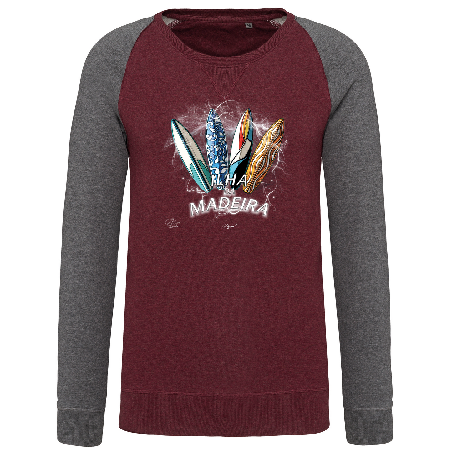 Sweatshirt Bicolor sem capuz Surfboards Ilha da Madeira
