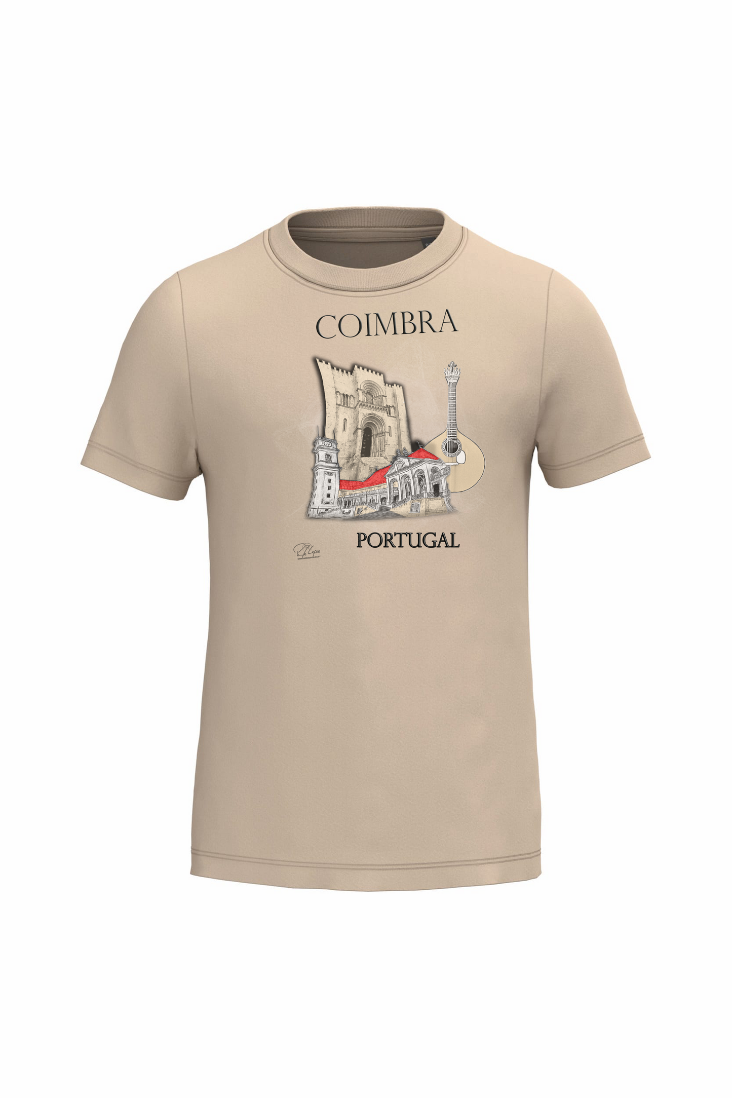 T-shirt de Criança Kariban Sé de Coimbra