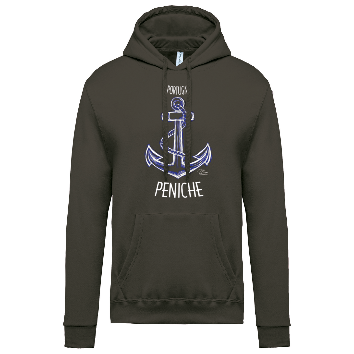 Sweatshirt Kariban com Capuz Âncora Peniche