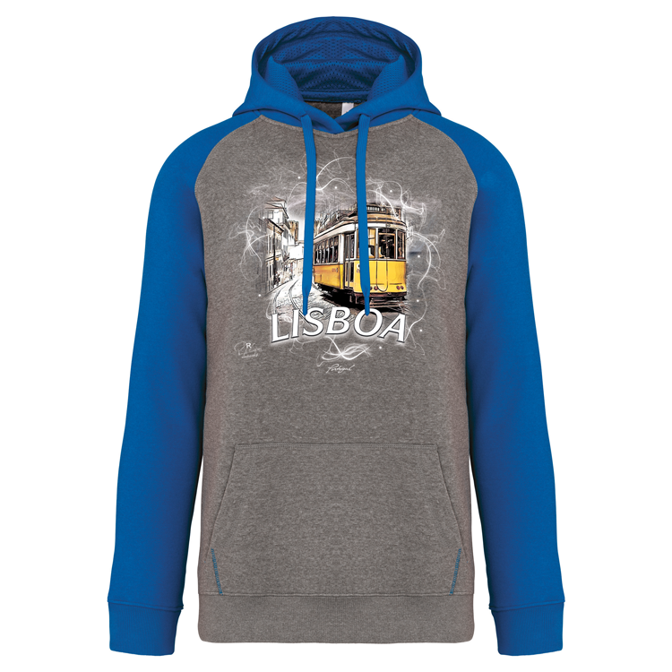 Sweatshirt Bicolor com capuz Carreira 28