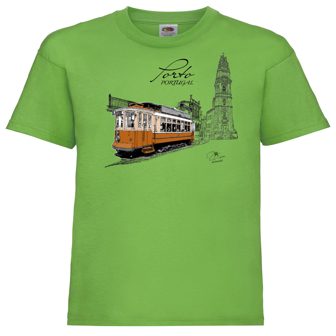 T-shirt Fruit of the Loom Kids Clérigos