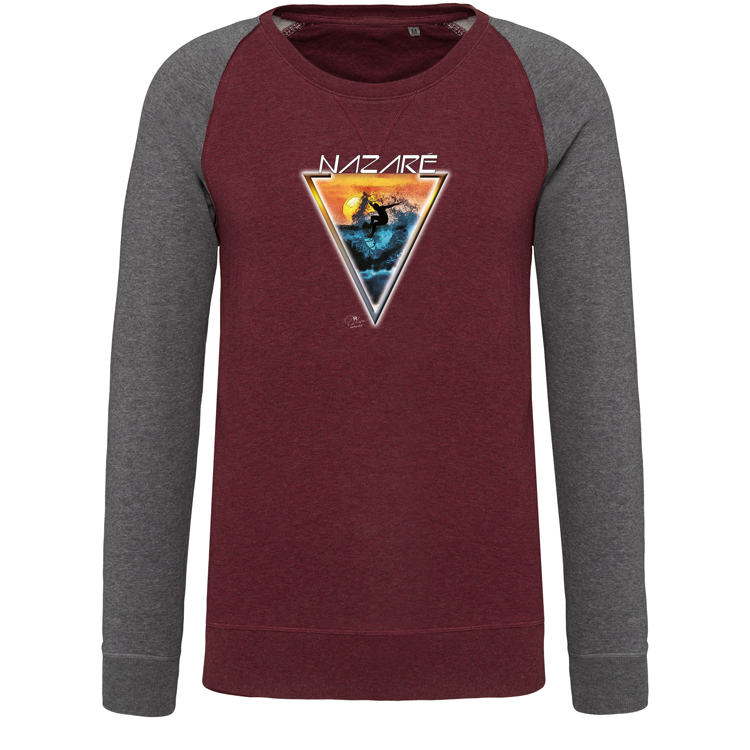 Sweatshirt Bicolor sem capuz Sunset Nazaré