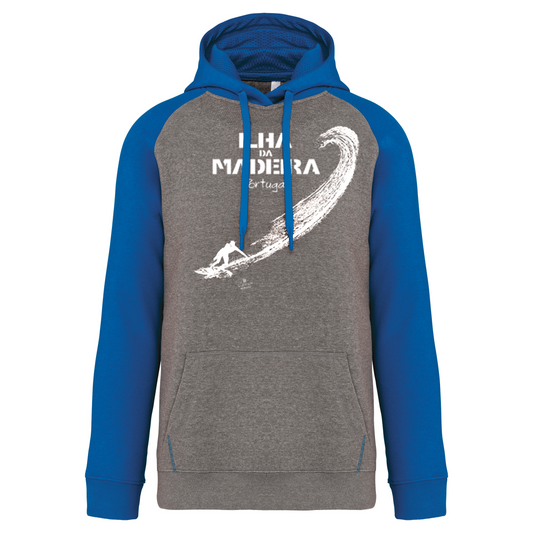 Sweatshirt Bicolor com capuz Ilha da Madeira