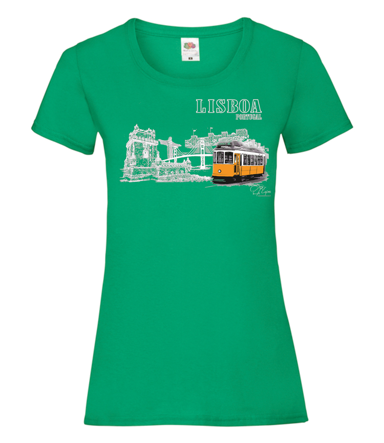 T-shirt Senhora Monumentos Lisboa
